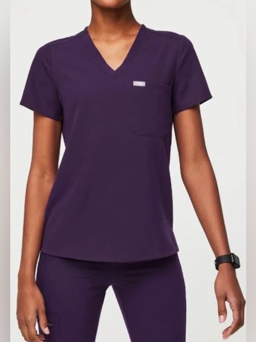 Figs Catarina Top in Eggplant Women’s Size Small